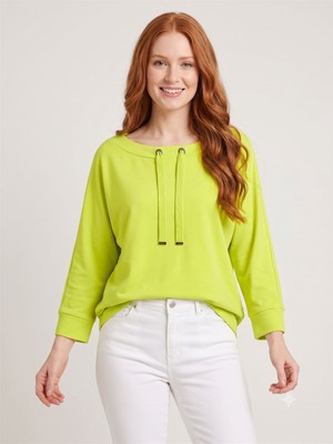 Neden Tekstil Kadın Relaxed Fit Uzun Kollu Yuvarlak Yaka Basic Bluz