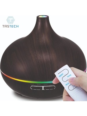 Genel Tedarik Hava Nemlendirici Ahşap Görünümlü 7 Renk LED Işıklı 220-240V 50Hz Soğuk Buhar 2 Yıl Garantili