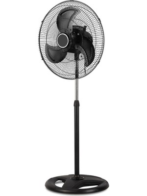 Genel Tedarik Ayaklı Sanayi Tipi 18 Inç Metal Pervaneli Vantilatör Siyah 80 Watt 2 Yıl Garantili