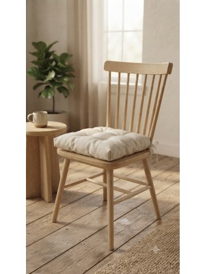 Mayse 4'lü Sandalye Minderi 40X40 cm – Dolgulu, Yıkanabilir