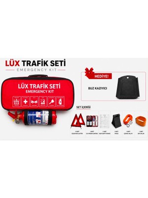 Zirve Kit Lüx Kırmızı Trafik Seti 9 Parça Güvenlik ve Uzun Ömürlü Kullanım İçin Tasarlandı