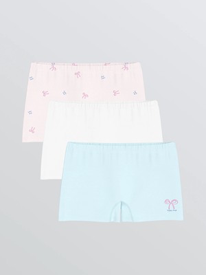 Lc Waikiki Yeni Sezon Baskılı Kız Çocuk Boxer 3'lü