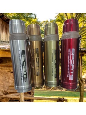 Genel Tedarik Paslanmaz Çelik Termos 500 ml Çok Renkli 24 Saat Yalıtım Süresi ile - Spor & Outdoor