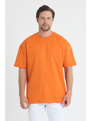 Windy Island Kadın/erkek Unisex Bisiklet Yaka Kısa Kollu %100 Pamuk Oversize T-Shirt