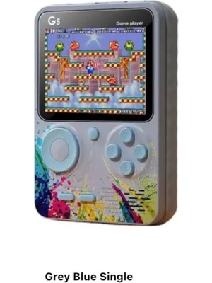Genel Tedarik Taşınabilir Mini El Oyun Konsolu 500 Oyunlu Bluetooth Bağlantılı Gri Renk Gamepad