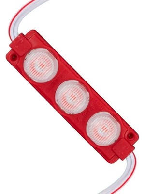 Powermaster 12 Volt 3 Watt Kırmızı LED Modül - 74X20 mm - 3030 Çip