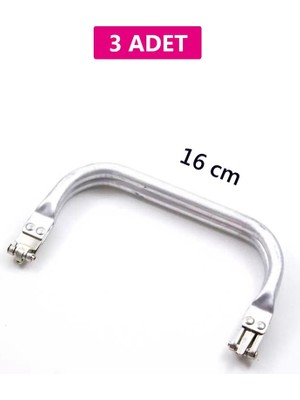 Royaleks Gizli Metal Çanta Bursu – 3 Adet - 16 cm - Metal Çanta Aparatı Çanta Aksesuarı