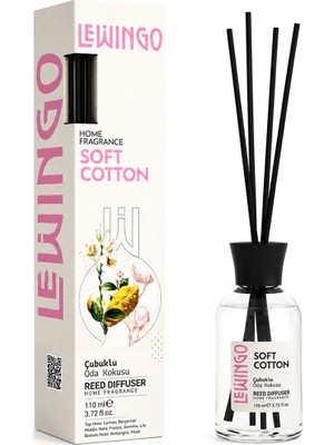 İlk El Grup Soft Cotton Bambu Çubuklu Oda Kokusu - 110 ml - Cam Şişe 