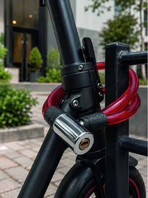 Hcc Trend 15 mm Kalın Çelik Halat ile Bisikletiniz Için Güvenli Koruma
