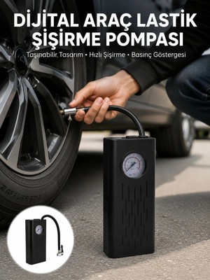 Negok Type-C Şarjlı Güçlü Elektrikli Kompresör Motosiklet Oto Bisiklet Için Yeni Nesil