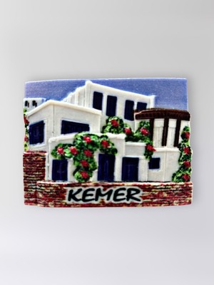 Mundy Kemer Polyester Kabartmalı Magnet 7,5 x 5,5 cm Dekoratif Hediyelik Buzdolabı Süsü (KOD:1593)