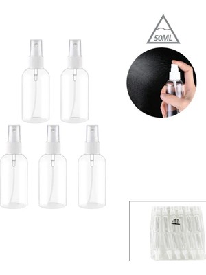 Marsilyan Boş Sprey Şişesi - Plastik - 50 ml - Şeffaf