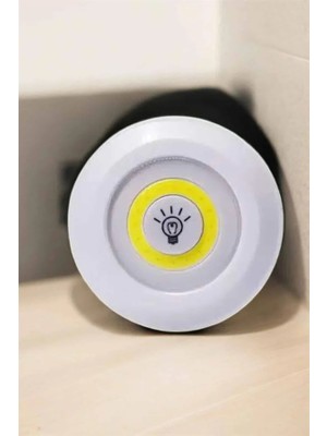 Sora Home Spot Lamba LED Işık 3'lü Uzaktan Kumandalı Pilli Yapışkanlı Kablosuz Yeni Nesil