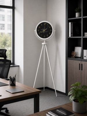 ALK Premium Mermer Desenli Tripod Ayaklı Saat
