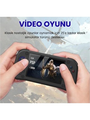 Genel Tedarik Taşınabilir Oyun Konsolu 4.3 Inç Hd Ekran Siyah 64GB Depolama 4gb Ram Bluetooth Yok