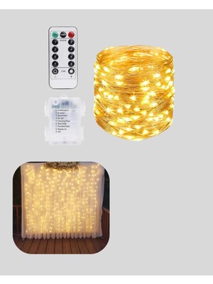Vuralsin38 Zaman Ayarlı 8 Modlu Günışığı Perde LED Işık USB Çalışma Yeni Nesil