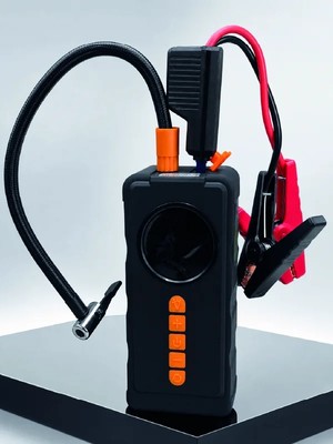 Vuralsin38 10000MAH Şarjlı Araç Kompresörü Akü Takviye Cihazı Powerbank Özellikli Dijital Lastik Şişirme Pompası