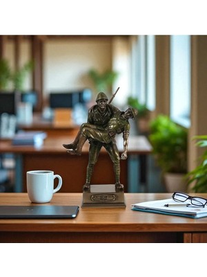 Empressco Wise Mehmetçiğe Saygı Anıtı Bronz – Biblo 18×12×12 cm – Dekoratif Obje ve Koleksiyonluk Model