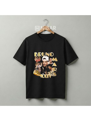 Nubarco Bruno Mars Tasarımlı Premium Pamuklu Unisex Tişört - Yüksek Kalite Baskılı