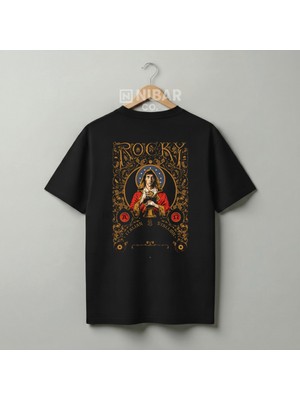 Nubarco Rocky Balboa Efsane Boksör Tasarımlı Premium Pamuklu Unisex Tişört Yüksek Kalite
