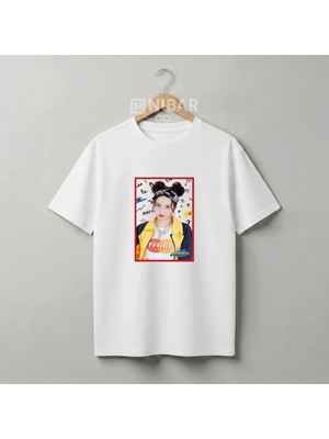 Nubarco Ahyeon Babymonster Tasarımlı Premium Pamuklu Unisex Tişört Yüksek Kalite