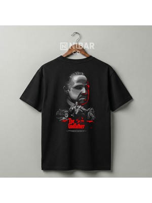 Nubarco The Godfather Baskılı Unisex Premium %100 Pamuklu Tişört - Özel Tasarım