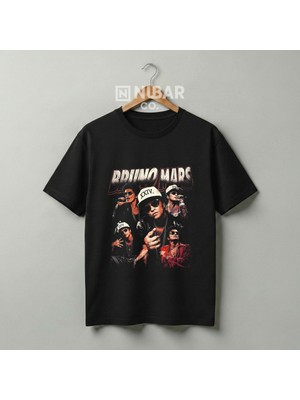 Nubarco Bruno Mars Tasarımlı Premium Pamuklu Unisex Tişört - Yüksek Kalite Baskılı