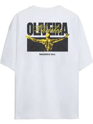 Nubarco Ufc Charles Oliveira Özel Tasarım Unisex Premium Pamuklu Baskılı Tişört