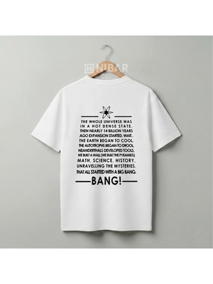 Nubarco The Big Bang Theory Özel Tasarım Premium Unisex Oversize %100 Pamuklu T-Shirt