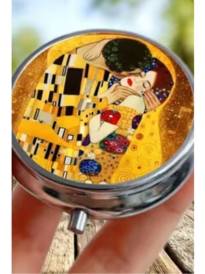 Zurafa Shop Van Gogh Temalı Mini Vintage Saklama Kutusu – Dekoratif Metal Organizer