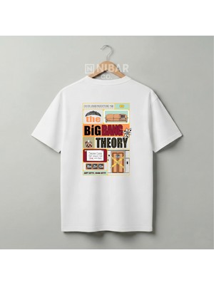Nubarco The Big Bang Theory Özel Tasarım Premium Unisex Oversize %100 Pamuklu T-Shirt