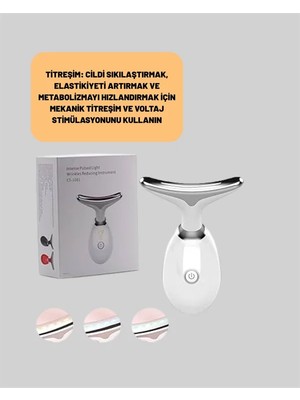 Dolapmix Cilt Yenileyici Şarjlı Güzellik Aleti – Pozitif/negatif Iyon, Titreşimli Masaj ve Kırmızı-Mavi-Yeşil Işıkla Yeni Nesil