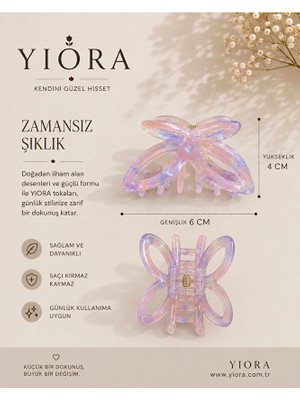 Yiora Premium Seri Ithal Asetat Kemik Toka Küçük Boy (5-6 Cm)