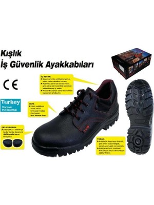 Fırsatkolik Mey Ithalat® 414 Çelik Burunlu Iş Ayakkabısı S2 41 Numara