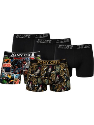 Jony Cris İç Giyim 5’li Pamuklu Erkek Baksır
