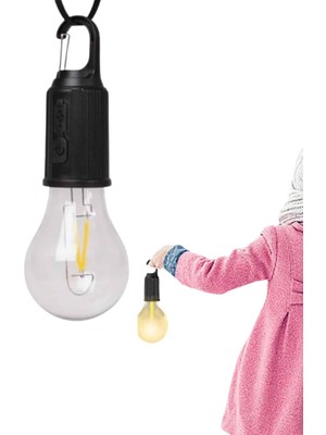 Lotus Store 1606 Taşınabilir Askılı Ampul Kamp Lambası Askılı Type-C Şarjlı Bahçe Lambası