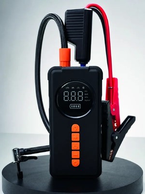Lotus Store 1606 10000MAH Şarjlı Araç Kompresörü Akü Takviye Cihazı Powerbank Özellikli Dijital Lastik Şişirme Pompası