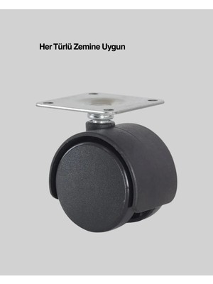 Homestead Kilitsiz 6 cm Tekerlek Ayak Tek Adet