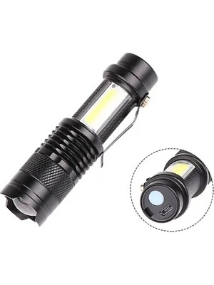 Homestead Taşınabilir Şarjlı LED Fener - 4 Modlu, 2000LM, Ayarlanabilir Odak Yeni Nesil