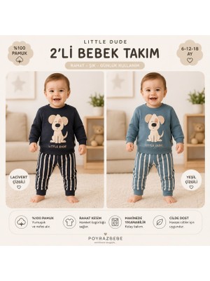 2'li Çizgili Erkek Bebek Takım