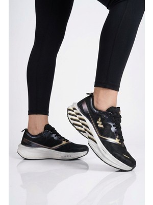 Walkway Siyah Altın Unisex Spor Ayakkabı