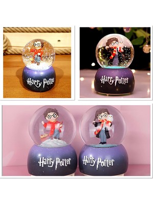 Aydogan's Harry Potter Üflemeli Işıklı Müzikli Kar Küresi Orta Boy ALK3119