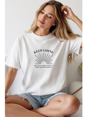 Aydogan's Unisex Oversize 24/1 Penye Dtf Baskılı Tişört - DTF242