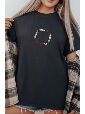 Aydogan's Unisex Oversize 24/1 Penye Dtf Baskılı Tişört - DTF289