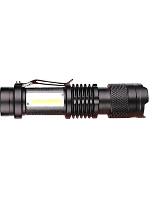 Fantastik Store Taşınabilir Şarjlı LED Fener - 4 Modlu, 2000LM, Ayarlanabilir Odak Yeni Nesil
