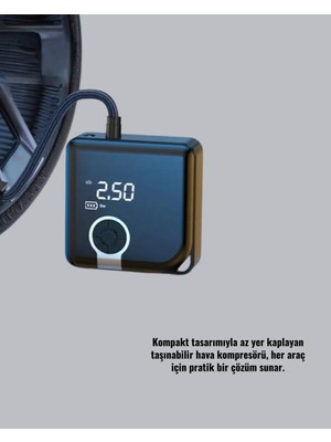 Fantastik Store 150 Psı Yüksek Basınç Kapasiteli Kablosuz Lastik Pompası Yeni Nesil