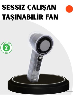 Palmira Demir Kompakt Dijital Ekranlı Fan | 100 Seviye Hız + Sessiz Çalışma