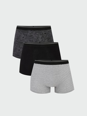 Lc Waikiki Yeni Sezon Standart Kalıp Pamuklu Esnek Erkek Boxer 3'lü