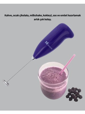 Palmira Demir Frappe ve Cappuccino Maker – Taşınabilir Pilli Köpürtücü Mikser