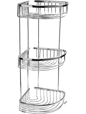Empressco Camero Dalga Üçlü Süngerlik Krom 20X20 cm